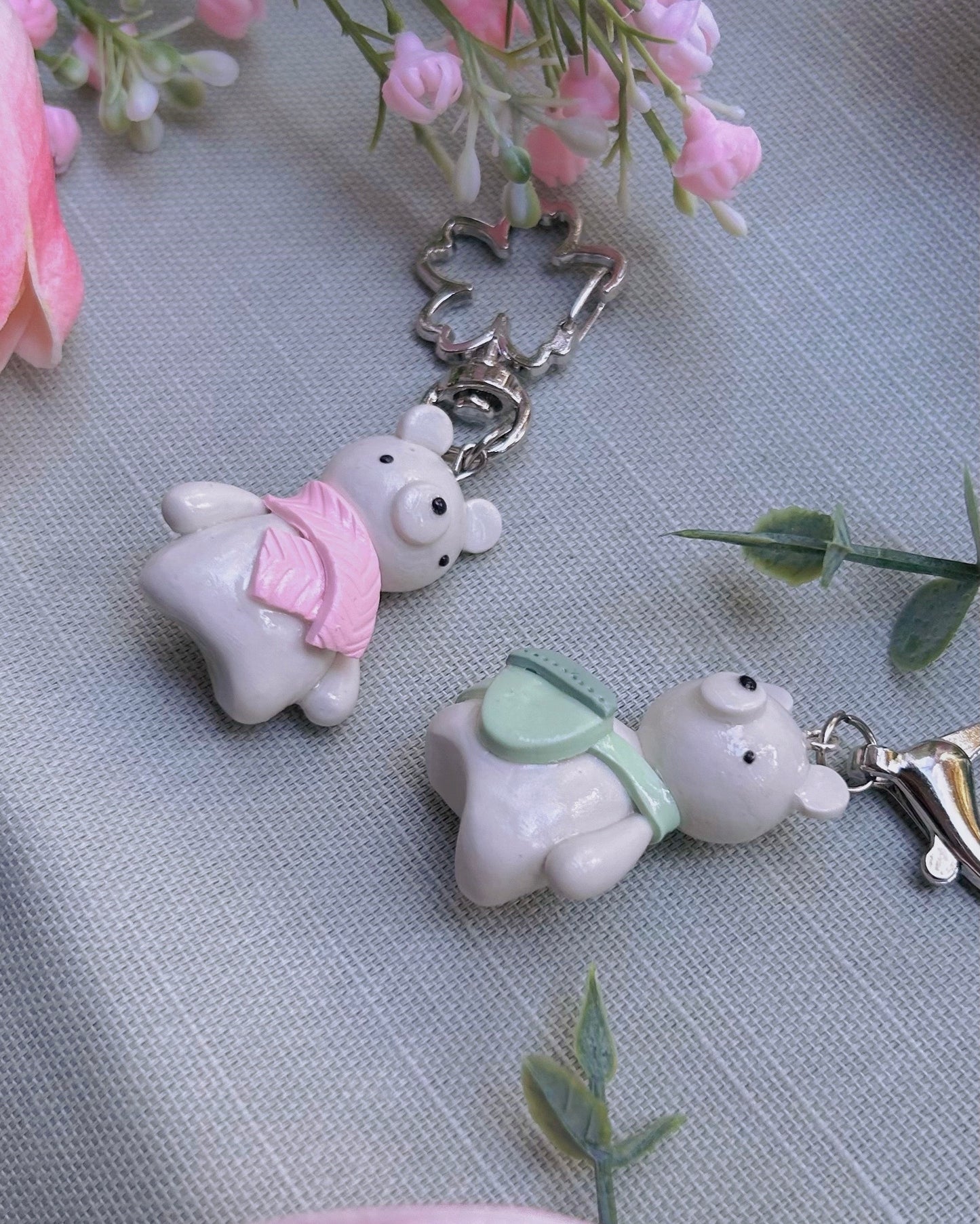 Polar Bear Charm (Green Bag)