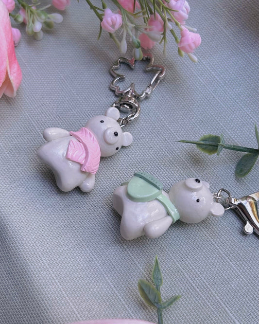 Polar Bear Charm (Green Bag)
