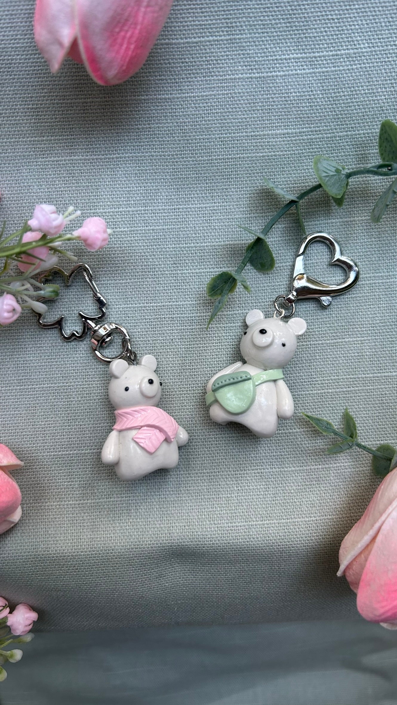 Polar Bear Charm (Green Bag)